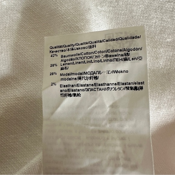 Hugo Boss Slim Fit Cotton Linen T Paxton Polo White M - Picture 8 of 9